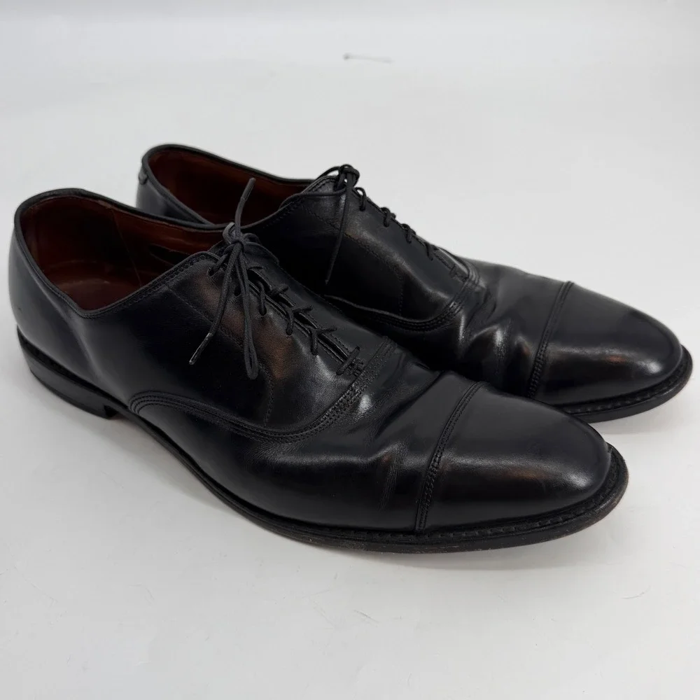 Allen Edmonds‎ Park Avenue Mens Black Leather Cap Toe Oxford Dress Shoes 14 A
